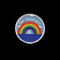 San Francisco Patch - Rainbow and Sailboat - California Souvenir