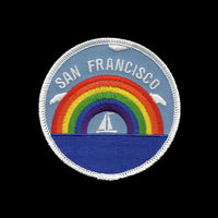 San Francisco Patch - Rainbow and Sailboat - California Souvenir