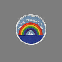 San Francisco Patch - Rainbow and Sailboat - California Souvenir