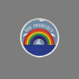 San Francisco Patch - Rainbow and Sailboat - California Souvenir