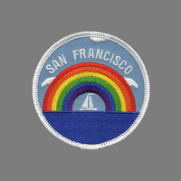 San Francisco Patch - Rainbow and Sailboat - California Souvenir