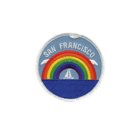 San Francisco Patch - Rainbow and Sailboat - California Souvenir