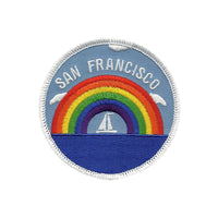 San Francisco Patch - Rainbow and Sailboat - California Souvenir