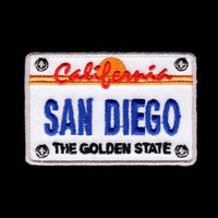 San Diego License Plate California Patch Iron On