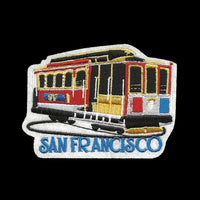 San Francisco Cable Car Iron On Patch