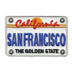 San Francisco Patch - California Golden State - CA License Plate Souvenir Badge Emblem Applique