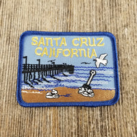 Santa Cruz Pier California Iron On Patch - Rectangle