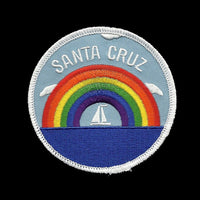 Santa Cruz Patch - Rainbow and Sailboat - California Souvenir