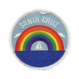 Santa Cruz Patch - Rainbow and Sailboat - California Souvenir