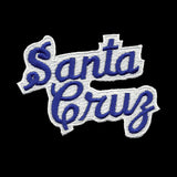 Santa Cruz Patch - Script Blue and White - California