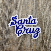 Santa Cruz Patch - Script Blue and White - California