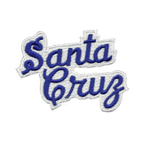 Santa Cruz Patch - Script Blue and White - California