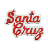 Santa Cruz Patch - Script Red and White - California