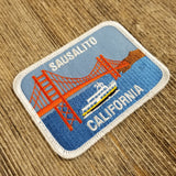 Sausalito California Iron On Patch - Golden Gate Bridge - Ferry