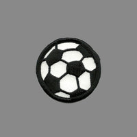 Soccer Ball Patch - Soccerball Iron On - Black and White 2"