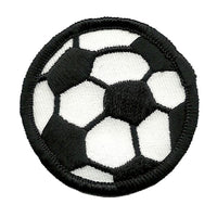 Soccer Ball Patch - Soccerball Iron On - Black and White 2"