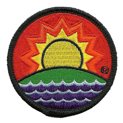 Solar Future Logo Iron On Patch - Solar Power Sun Souvenir Badge Emblem Applique Accessory