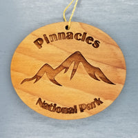 Pinnacles National Park Ornament Handmade Wood California Souvenir Mountains