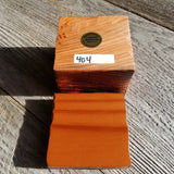 Wood Ring Box Redwood Rustic Handmade California Redwood #404 Engagement Jewelry Box #404 3 inch Christmas Present Anniversary Gift Square