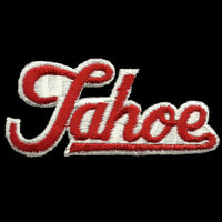 Tahoe Patch - Script Red and White - California Nevada
