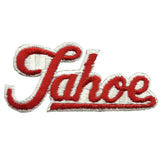 Tahoe Patch - Script Red and White - California Nevada