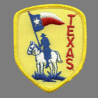 Texas Patch - Ranger on Horse - Texan Flag