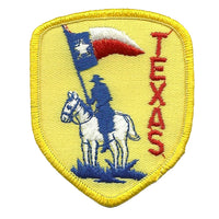 Texas Patch - Ranger on Horse - Texan Flag