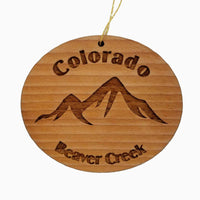 Beaver Creek Colorado Ornament Handmade Wood Ornament CO Souvenir Mountains Ski Resort