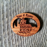 Trees of Mystery Souvenir Magnet Handcrafted USA Redwood Travel Wood Gift