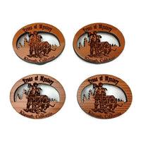Trees of Mystery Souvenir Magnet Handcrafted USA Redwood Travel Wood Gift