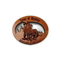 Trees of Mystery Souvenir Magnet Handcrafted USA Redwood Travel Wood Gift