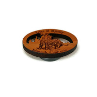 Trees of Mystery Souvenir Magnet Handcrafted USA Redwood Travel Wood Gift