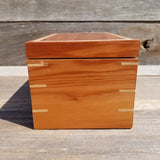 Wood Jewelry Box Redwood Handmade California Storage #275