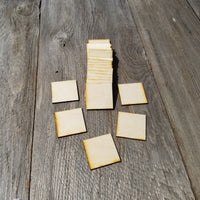 Wood Cutout Squares - 2 Inch - Unfinished Wood - Lot of 12 - Wood Blank Craft Projects - DIY