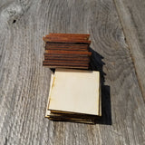 Wood Cutout Squares - 2 Inch - Unfinished Wood - Lot of 12 - Wood Blank Craft Projects - DIY