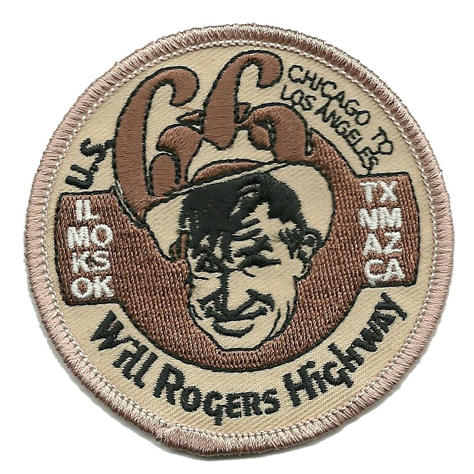 Will Rogers Highway Patch - U.S. Route 66 Iron On Souvenir Badge Emblem Accessory