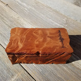 Wood Jewelry Box Redwood Tree Engraved Rustic Handmade Curly Wood #352 Mens Valet Christmas Gift 5th Anniversary