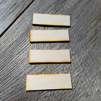Wood Cutout Rectangles - 3 Inch - Unfinished Wood - Lot of 48 - Wood Blank Craft Projects