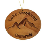 Lake Arrowhead Ornament Handmade Wood Ornament California Souvenir Resort San Bernardino Mountains