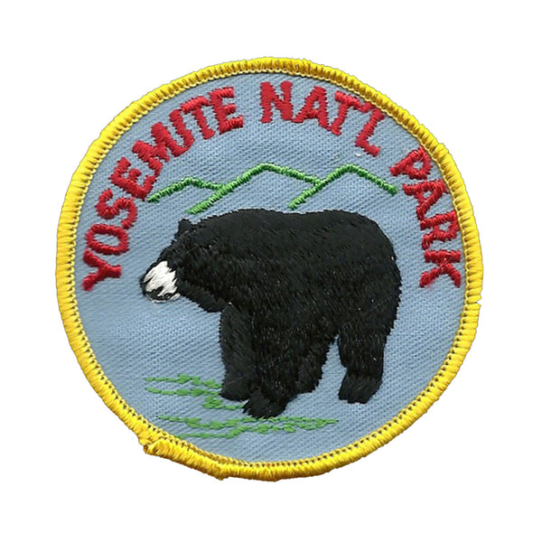 Yosemite National Park Iron On Patch Black Bear