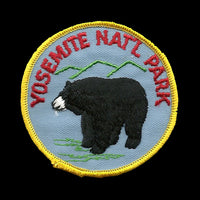 Yosemite National Park Iron On Patch Black Bear