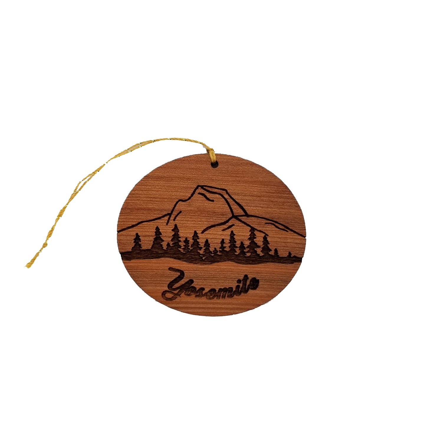 Yosemite Ornament - California Souvenir - National Park - California Redwood - 15007