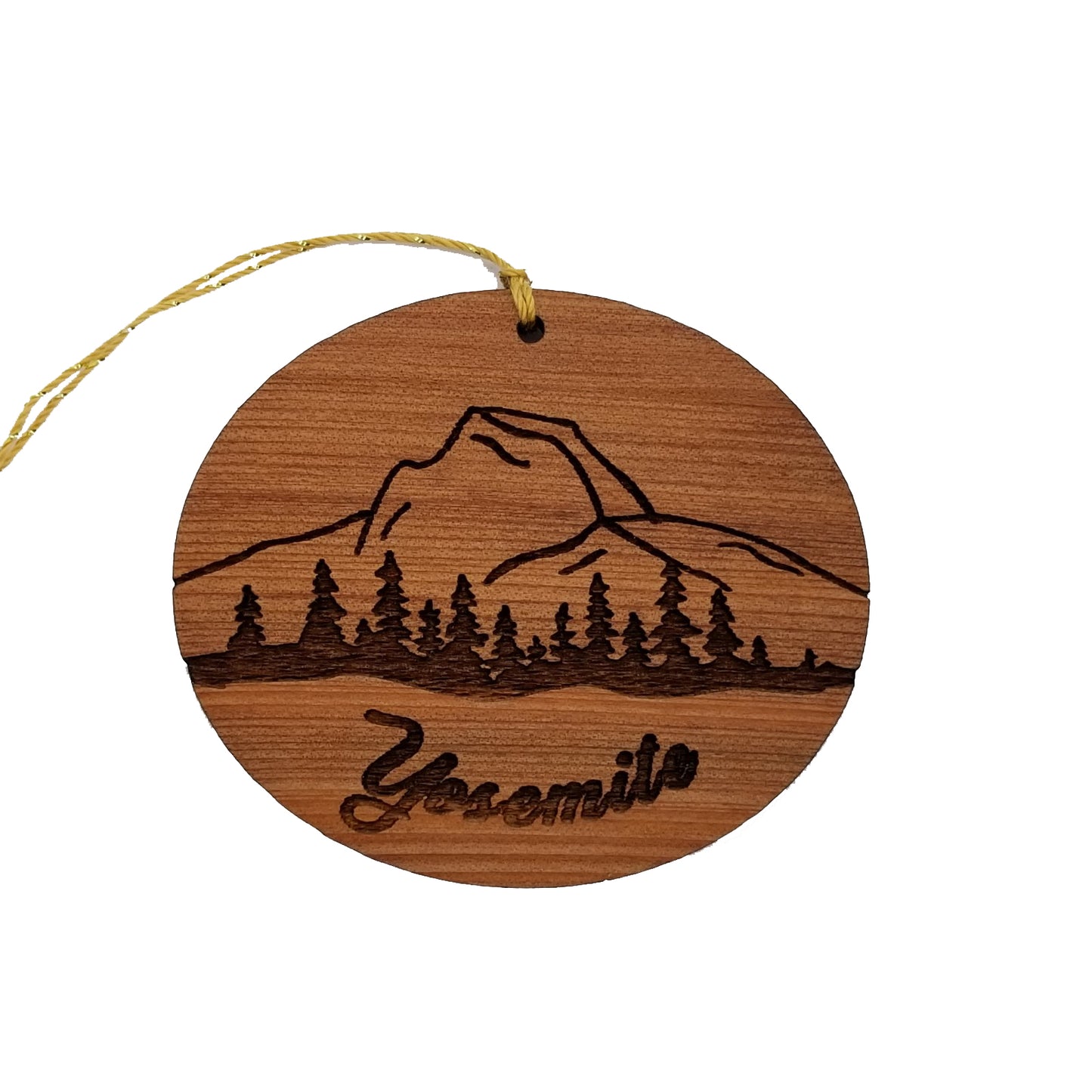 Yosemite Ornament - California Souvenir - National Park - California Redwood - 15007