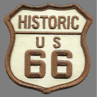 Route 66 Patch – Historic US Sign – Travel Patch Iron On 2.5"