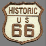 Route 66 Patch – Historic US Sign – Travel Patch Iron On 2.5"
