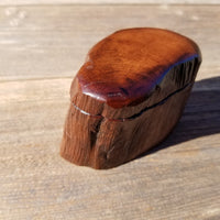 Handmade Wood Box with Redwood Rustic Handmade Ring Box California Redwood #316 Christmas Gift Anniversary Gift Ideas