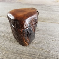 Handmade Wood Box with Redwood Rustic Ring Box Limb Box #293