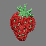 Strawberry  Iron On Patch – 1.25″ Craft Patch - Strawberry Embellishment Strawberry Applique