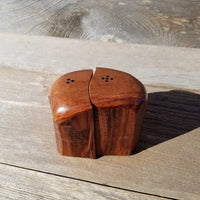 Wood Salt and Pepper Shakers Redwood Rustic Handmade #331 California Cabin Lodge Man Cave Camping Gift for Men