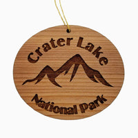 Crater Lake National Park Ornament Handmade Wood Ornament OR Souvenir Mountains Ski